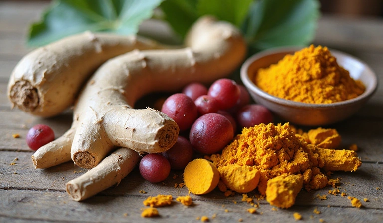 Imagine cu plante medicinale și extracte naturale